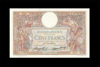 1937 Banque De France 100 Francs " Rare " Consecutive 1 Of 2 ( (ef, ))