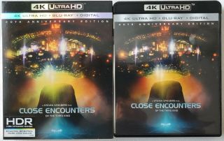 Close Encounters Of The Third Kind 4k Ultra Hd Blu Ray 3 Discs Rare Slipcover