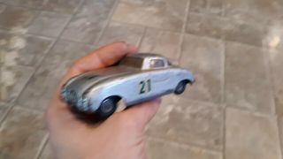 Rare Old Vtg Dux 21 Mercedes Tin Toy Car Silver Two - Door