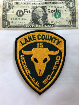 Rare Lake County Montana Police Patch (sheriff Office) In Great Shape