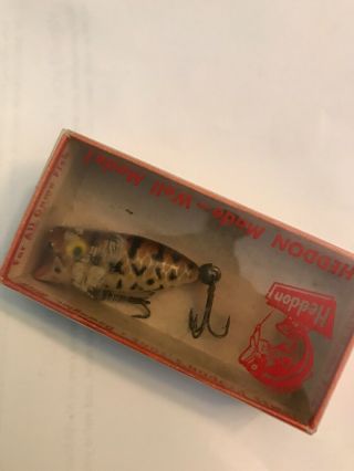 Vintage Heddon Tiny Lucky 13 Lure W/original Box 370 Bf Tough Color