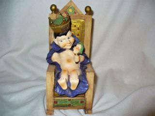 Royal Order Of Jesters Roj Mirth Is King Rare Musical Figurine 7 1/2 "