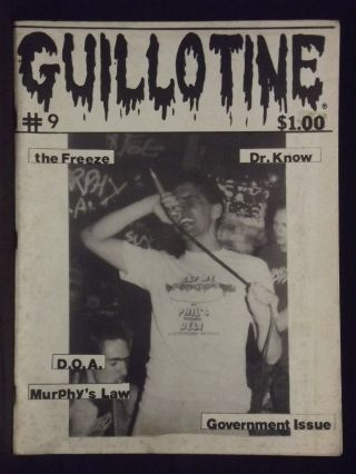 Guillotine - Rare N.  Y.  C Punk Fanzine 9 1985 Murphy 