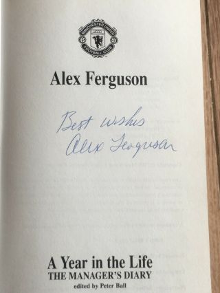 Rare Hand Signed A Year In The Life: The Manager 