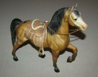 Breyer Cheyenne Western Prancing With Saddle Rare Grand Lake Co Souveneir Horse