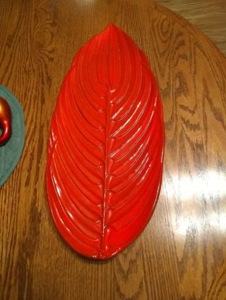 Frankoma T 11 Large Palm Leaf Serving Tray.  Vary Rare