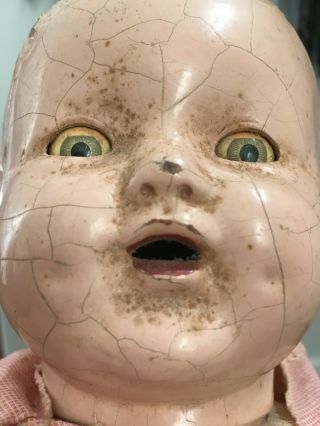Creepy Halloween Baby Doll Antique/vintage Haunted 17 " - Spooky Nightmare Fuel