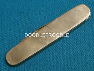 Antique Usa Sterling Silver Folding Cigar Jack Knife Knives Vintage Pocket Clasp