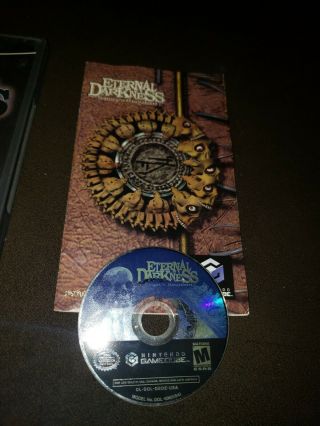 Eternal Darkness : Sanity ' s Requiem Complete CIB Nintendo Gamecube rare game 2
