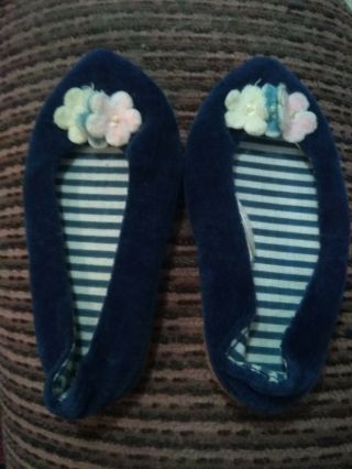 Vintage Chatty Cathy Doll Shoes,  Navy Blue,  Japan,  Pre - Owned