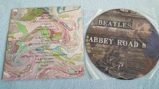 Extremely Rare PICTURE DISC THE BEATLES - ABBEY ROAD - VINYL LP ALBUM 2