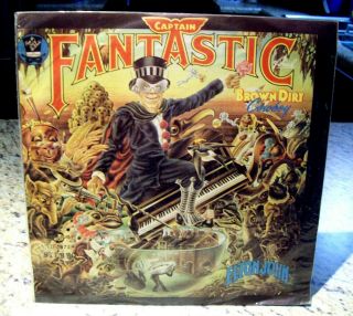 Elton John: Captain Fantastic Taiwan Import Vinyl Lp Rare 70s Orig Vg,