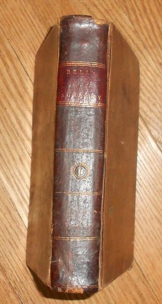 1804 Antique Medical Book A System of Surgery by Benjamin Bell Vol.  I Leather 2