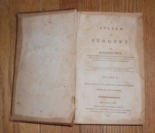 1804 Antique Medical Book A System of Surgery by Benjamin Bell Vol.  I Leather 3