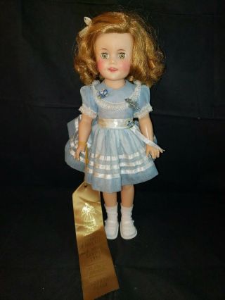 Ideal Shirley Temple Doll 15 " St - 15n Vinyl 1950s Won 4th Place Ufdc 1989