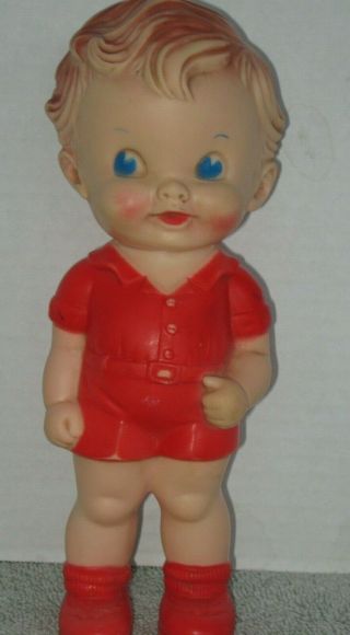 Vintage 1950 ' s TOD - L - TIM Sun Rubber Co.  and Ruth E Newton Boy in Red 3