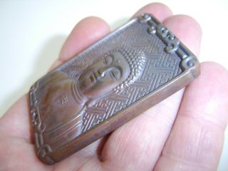 Very Rare Old Antique Chinese Bronze Amulet Pendant