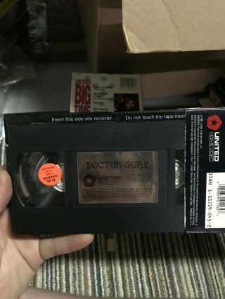 DOCTOR GORE HORROR SOV SLASHER RARE OOP VHS BIG BOX SLIP 3