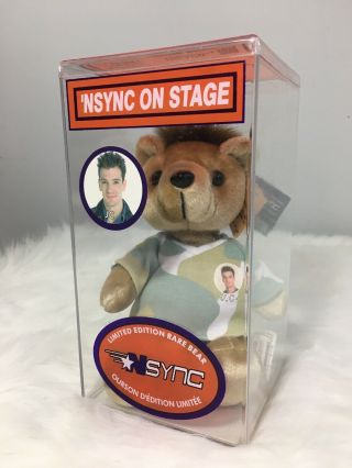 Nsync Jc Limited Edition Rare Bear - In Plastic Case