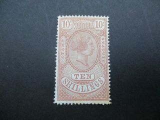 Victoria Stamps: 10/ - Stamp Statute With Gum Rare (c386)