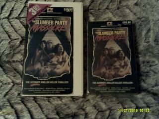 The Slumber Party Massacre Vhs & Beta Combination 1982 Rare