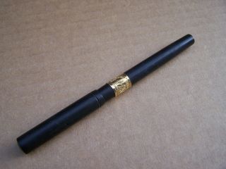 Rare Waterman 12 1/2 Black Fountain Pen With Waterman Ideal Canada 2 Nib