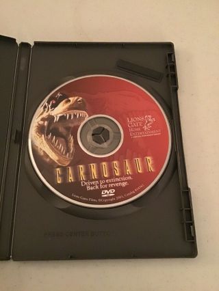 Carnosaur Special Edition DVD Roger Corman OOP 1993 Sci - Fi Horror RARE 3