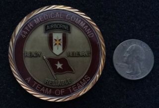 Rare 1 Star General 44th Medical Command Army Medcom Medic Cmdr Challenge Coin