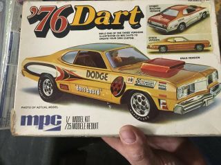 Rare Vintage Mpc 1 - 7610 1976 Dodge Dart 1/25 Model Kit.  Offers.  Nr