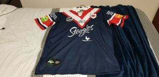 2010 Rare Sydney Roosters 1975 Eastern Suburbs Team Jersey Size Large