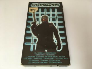 Stealth Hunters (vhs,  1980s) Rare Oop Htf Vcii Cult Horror/scifi Stealthhunters