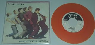 Madness - One Step Beyond - Rare Belgium Orange Vinyl 7 " Single In P/s