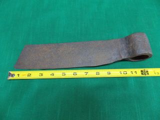 Vintage Shingle Froe Head.  12 1/4 " Overall.  9 " Blade.  Antique.  Blacksmith Made
