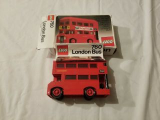 Vintage 1974 Lego Set 760 London Bus Box And Instructions