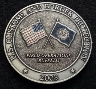 Rare V3 Buffalo Us Customs And Border Protection Cbp Homeland Sec Challenge Coin