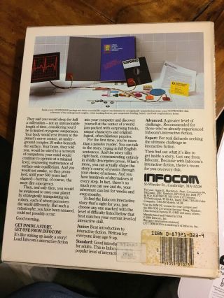 Suspended Infocom MACINTOSH Ultra RARE PC Game MAC / Apple ? Version 2