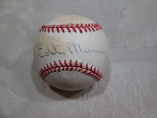 Vintage Eddie Murray Auto Signed Baseball Baltimore Orioles From Jsa Rare