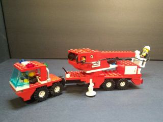 Vintage 1987 Lego Snorkel Squad 6358 Fire Fighter Truck Town
