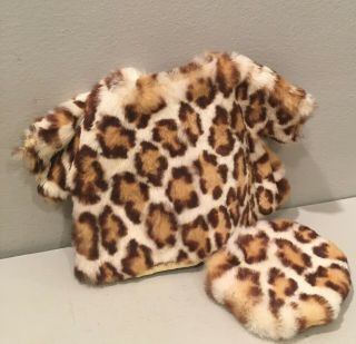 Vintage Leopard Fur Coat Fits Muffie Sister Debbie Nancy Ann Storybook Doll 50s 2