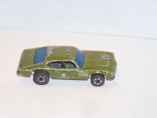70s Hot Wheels Redline Olds 442 Army Staff Car Rare All Filler Ni