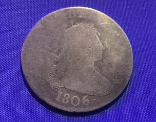 1806 Draped Bust Silver Quarter 206,  124 Minted Extremely Rare [ 9048]