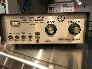 Pal Electronics 351 Linear Tube Amplifier Ham Vintage Rare 1970 