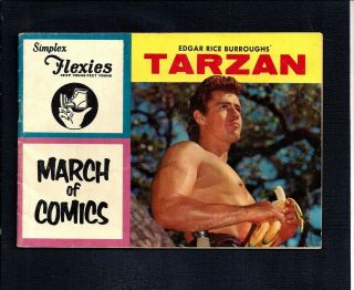 March Of Comics 155 Tarzan - - Rare Giveaway Promo - - 1956 - - Simplex Flexies
