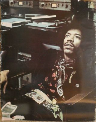 Jimi Hendrix Rare Studio Poster
