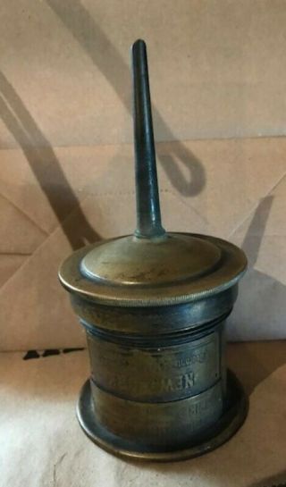 Antique Empire Laboratory Supply Co Brass Mortar Funnel Wwii Era