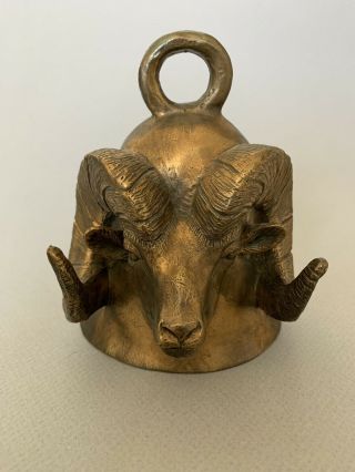Carl Wagner Bronze Mountain Big Horn Ram Head Bell Signed Numbered Dated Rare