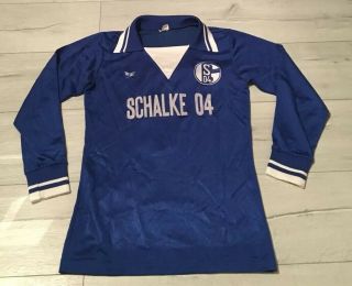 Schalke 04 Home Football Soccer Shirt Jersey Rare Retro Vintage Erima S Germany