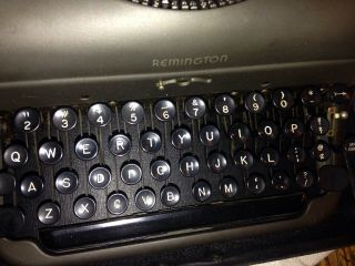 Antique Remington Rand Vintage Typewriter W/ Case All Keys Type