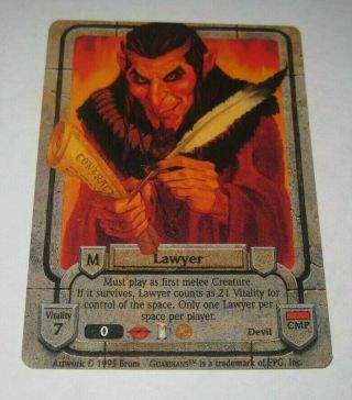 Guardians Lawyer Collectible Trading Card Game Tcg/ccg Ultra Rare 1 1995