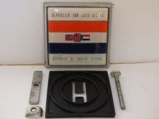 Republic Of South Africa Rare Car Badge With Fixings